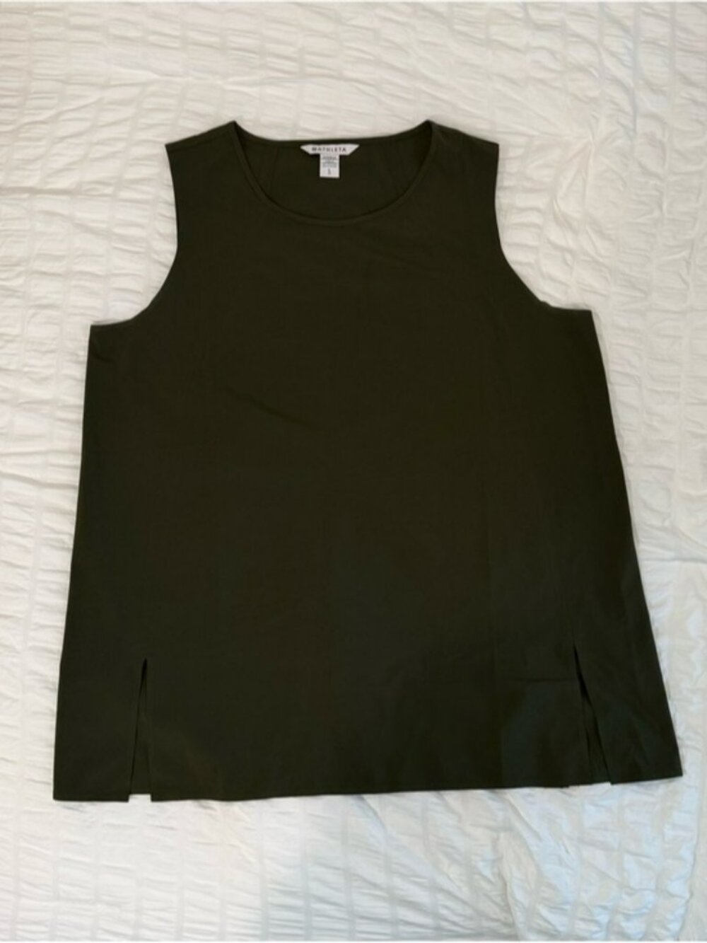 Athleta Olive Green Sleeveless Tank Top